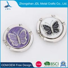 Wholesale Metal Crafts Fashion Promotional Royal Crown Bag Hanger Meta Folding Purse Hook - Image 4