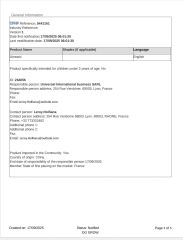 CPNP certificate from Guangzhou Xiufangyuan Beauty Equipment Co., Ltd.