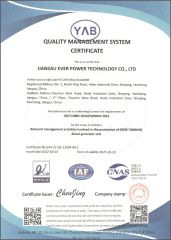 ISO9001:2015 certificate from Jiangsu Ever Power Technology Co., Ltd.