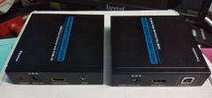 Hdmi Over Fibre Optic Extender Weight 475 gm Resolutions 480p Voltage DC 5-12 V Body Material Metal HDMI Version HDMI - Image 1