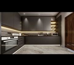 Modular Kitchens Customized Material PVC Appearance Modern Finish Type Polished Mount Type Floor Mount Pattern Design - Image 7