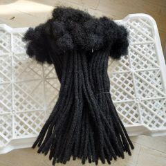 Afro Kinky Dreadlocks Braids Crochet Braiding Hair Extensions Handmade Soft Dreadlocks - Image 5