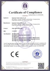 CE certificate from Quanzhou Hengheng Precision Machinery & Electronics Co., Ltd