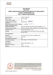 LVD Test report of Halogen,pH and Conductivity Tester certificate from Chongqing Advanced Technology Co., Ltd.