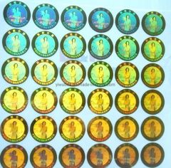 Tamper Evident Label for Sealing Bottle or Carton Laser Hologram Security Label Sticker - Yiwu Tina Craft Co., Ltd.
