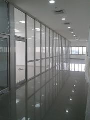 Aluminium Glass Partition Finish Fine Pattern Plain Color Transparent Glass Type Toughen Size/Dimension 12mm Insulation - Image 1