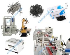 2026 Latest High Automation Nails Screws Nuts Bolts Fasteners Boxes Cartons Packing Strapping Robot Palletizing Production Line - Image 1