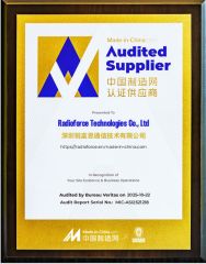 Factory Audit certificate from Radioforce Technologies Co., Ltd