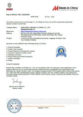 BV Audit certificate from NANCHANG LANGMAI CLOTHING CO., LTD.