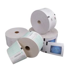 Bank Slip ATM Roll Coated Thermal Paper Layer 1 Origin China Trademark Huqiu HS Code 48169010 Specification 80mm Brightness - Image 2