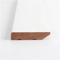 White Solid Wood Lacquer Primer Traditional Style Baseboard Molding - Image 2