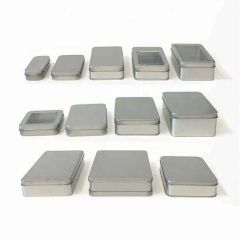 Custom Printed Metal Rectangular Empty Hinged Tins Mini Portable Box Containers Small Empty Condoms Metal Tin Box - Image 5