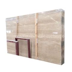 Polished Travertine Slabs Marble Beige Travertine Origin China HS Code 6802911000 Service OEM Support Waterabsortion - Image 3