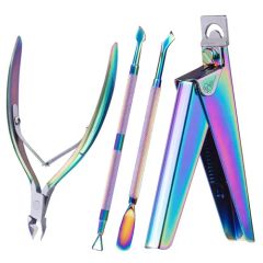 Acrylic Nail Clipper 4 in 1 Kit Pink - Image 2
