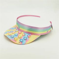 Push Pop Bubble Headwrap Summer Beach Caps Trademark NA Origin China Style Fashion Occasion Daily Usage Beach Caps Material - Image 2