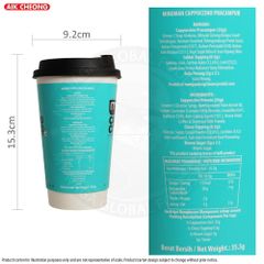 Aik Cheong Instant Coffee Cappuccino with Chocolate Topping Premix Drink (Its More Than Just) Malaysia (Grab & Go Cup) - Image 2