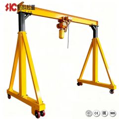 Portable Mobile 1 3 5 10 Ton Gantry Portal Hoist Crane for Handling ...