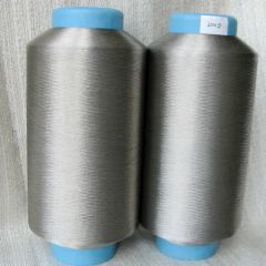 Silver Coated Nylon FDY 30d 12f RF Blocking Conductive Filament Yarn with 12f Silver Filament Fiber - Queen Textile Co., Ltd.