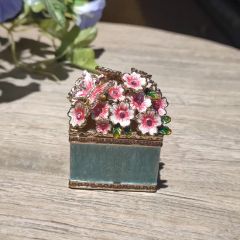 6cm 2.4inch Metal Handicrafts Square Shaped Butterfly Love Flower Enamel Jewelry Box Enameled Storage - Image 6