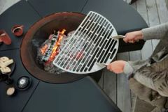 Customized Outdoor Garden Wood Storage Fireplace Stove Log Rack Fire Pits Bowl - Image 3