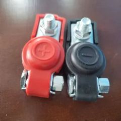 Pair Car Metal Straight Battery Terminals Positive Negative Clamps - Xingtai Hongmao Auto Part Co., Ltd.