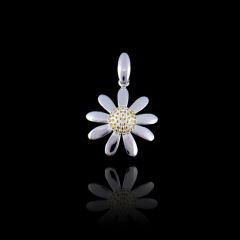 Two Stars Shape Silver Pendant Jewelry Dancing Non Fixed Pendant - Image 2