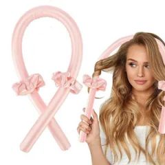 Heatless Curling Rod Headband No Heat Ribbon Curling Rod Hair Roller - Image 1