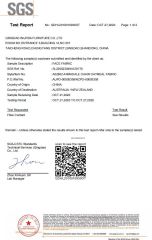sgs face fabric test certificate of Qingdao Inurda Furniture Co., Ltd. – certificate photo, supplier certificates section