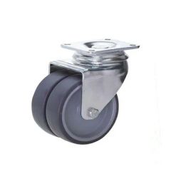 Double Wheel Caster Nylon Furniture Castor Load 50/60kg Condition New Packing Carton Wheel Dia. 50mm HS Code 87168000 Wheel Width - Image 6
