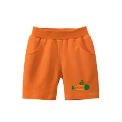 Customise Embroidery Logo 100% Cotton Terry Shorts Boys Girls Shorts Toddler Kids Beach Short Sports Knitted Pants - Image 1