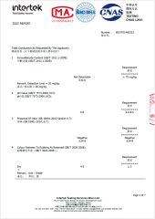 GB 18401-2010 National General Safety Technical Code For Textile Products certificate of Suzhou A Plus Textiles Company Limited – certificate photo, supplier certificates section