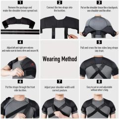 Customize Double Shoulder Support Brace Strap Wrap Neoprene Protector - Image 4