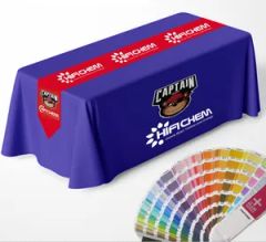 Custom Print 4FT 6FT 8FT Trade Show Fitted Table Throw MOQ 1 Piece Trademark JY Origin China Model NO. TC-013 Technics Printed - Image 4