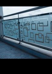 Balcony Glass Railing, Material: Stainless steel Material Stainless steel View Clarity Unobstructed Mounting Type Glass - Image 2