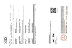 SGS VOC certificate from Tianjin Sunhappy New Materials Co., Ltd.