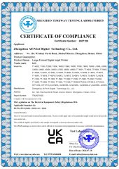 ce certificate of Zhengzhou All Print Digital Technology Co., Ltd. – certificate photo, supplier certificates section