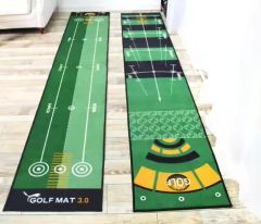 Custom Wholesale Indoor Practice Two-Way Golf Putting Mats Training Aid - Image 2