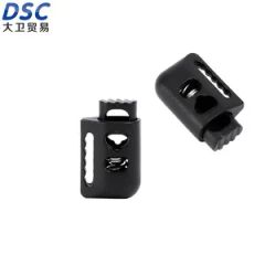 Plastic Black Cord Double Hole Rope Buckle Origin China Trademark DSC Element Fashion Stock Not Stock Model NO. BK0189 Spring With - Image 2