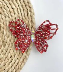 Customizable Multi-Color Rhinestone Butterfly Shoe Accessories Sparkling Footwear Decoration - Image 3