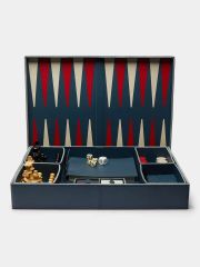 Rabitti 1969 Sanremo Leather Backgammon, Chess, Checkers and Dominoes Compendium Chess - Image 1