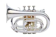 Pocket Trumpet / Bb Trumpet / Trumpet Age Adults Brand Forest Origin China Color Silver Trademark OEM Certification SGS HS Code - Image 1
