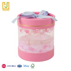 Custom Luxury Round Cylinder Cardboard Cowboy Sun Hat Storage Fedora Hat Box - Yiwu Jialan Package Co., Ltd.