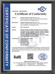 RH1 certificate from Shenzhen Sansael Controls Tech Co., Ltd