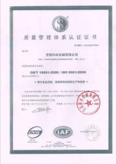 ISO for puff snacks machine certificate of Jinan Linyang Machinery Co., Ltd. – certificate photo, supplier certificates section