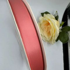 100% Polyester 15mm Single Face Wine Satin Ribbon for Custom Logo - Image 3