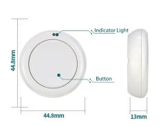 Round 1 Button RF Transmitter Wireless Remote Control 315 433 MHz 1527 Learning Code - Image 4