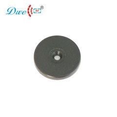 Customized UHF Round Black Washable RFID Transponder Labels Laundry Tag for Garment - Image 2