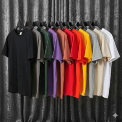 Plain T-Shirt – Basic Unisex Crew Neck – product photo 1, product detail gallery