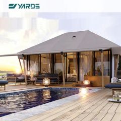 High End Custom Large Glamping Prebuilt Resort Canvas Safari Tent - Guangdong Yashe Construction Technology Co., Ltd.