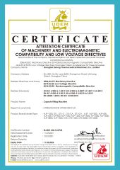 CE certificate for capsule filling machine certificate of Shanghai Zixiong Pharmaceutical Machinery Co., Limited – certificate photo, supplier certificates section
